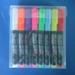 8mm fluorescent pen PVC 8 colors/set